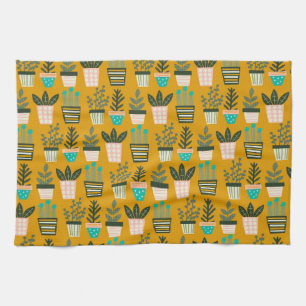 Aesthetic Plant Art Kitchen Towel