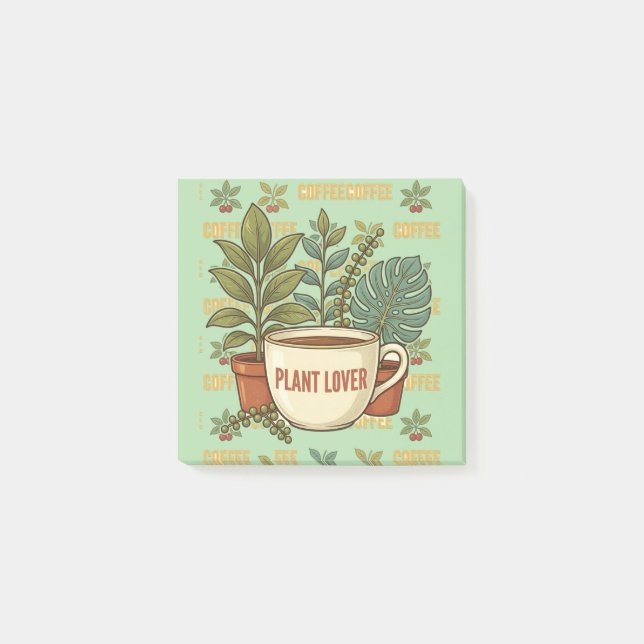 Aesthetic Plant Mom Gift Post-it Notes (Front)