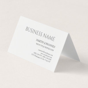 Aesthetic Professional Chic Black & White  Business Card