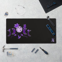 Aesthetic Purple Celestial Moon Phase Stitched