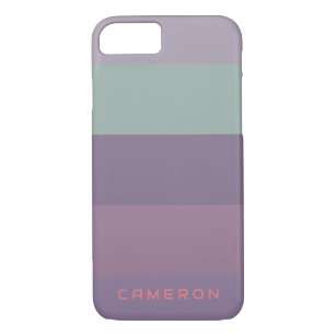 🌈Aesthetic Purple Palette Stripe colorblock theme Case-Mate iPhone Case