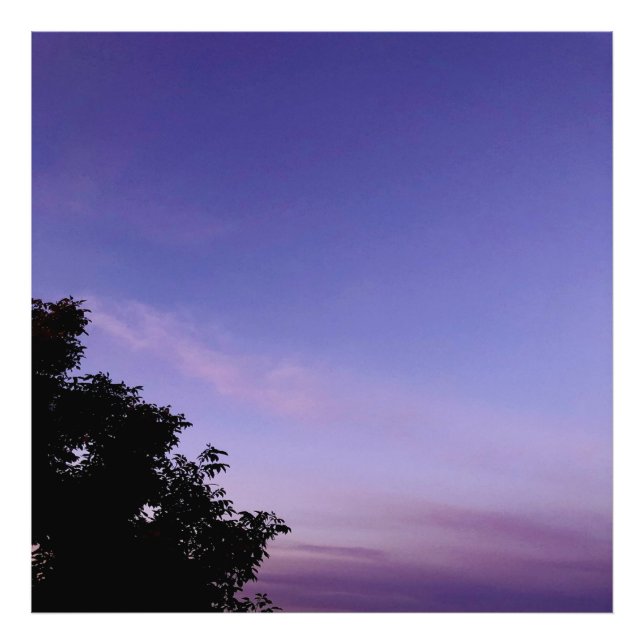 Aesthetic Purple Sky Photo Enlargements Print (Front)