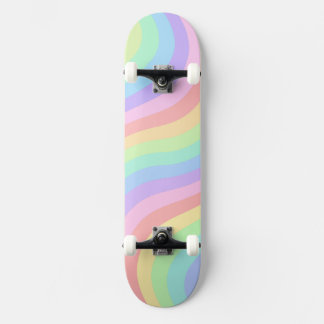 Aesthetic Rainbow Cute Wallpaper Skateboard