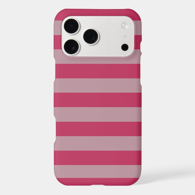 Aesthetic Raspberry Dusty Lavender Stripes Pattern (Back)
