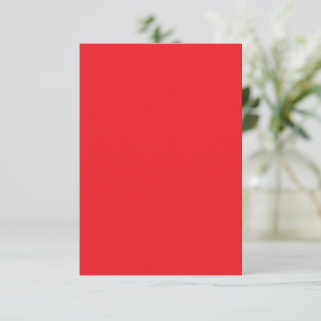 Aesthetic Red Background | Minimalist Design Enclosure Card (Standing Front)