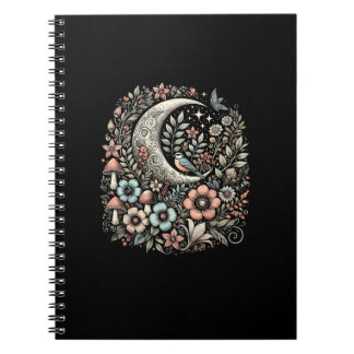 Aesthetic Retro Goblincore And Cottagecore Mushroo Notebook