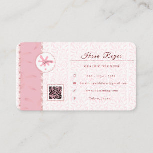 Aesthetic Rosegold Business Card
