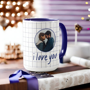 Aesthetic Royal Blue Romantic Couple Quote Mug