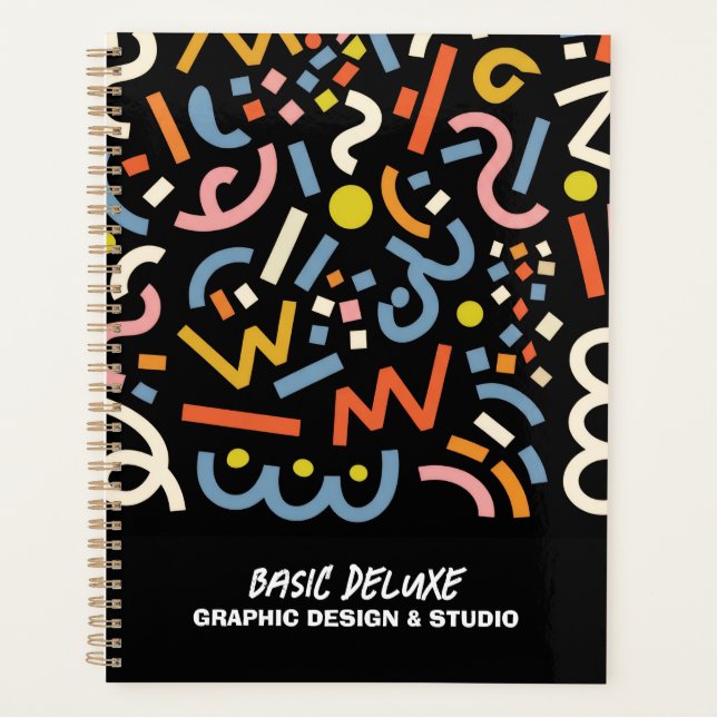 Aesthetic Spiral Notebook  Planner (Front)