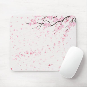 Aesthetic Spring Floral Pattern Desk Accessory Mouse Pad
