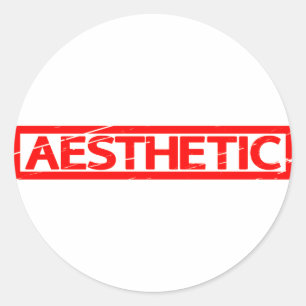 Aesthetic Stamp Classic Round Sticker