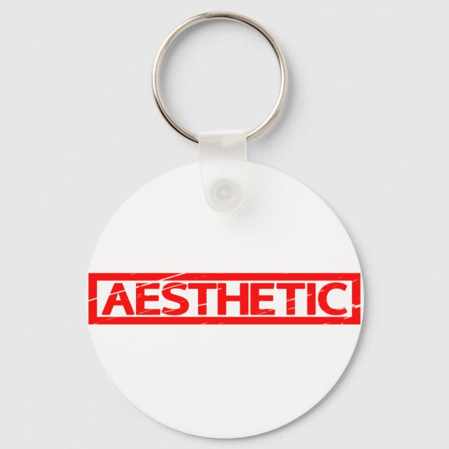 Aesthetic Stamp Keychain (Front)
