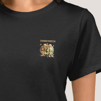 Aesthetic Summerween Trendy Glitzy Jack O'Lantern T-Shirt