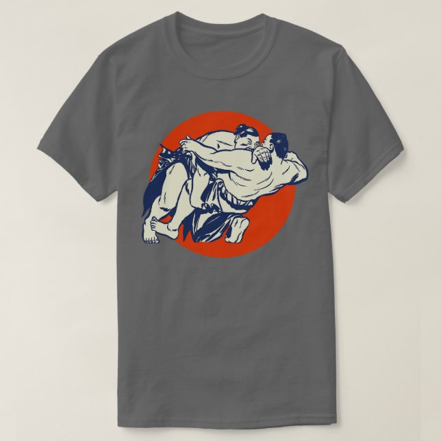 Aesthetic Sumo Fight T-Shirt (Design Front)