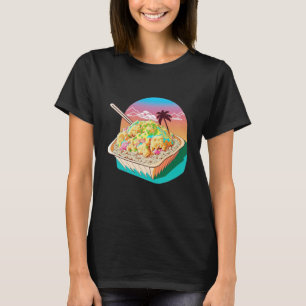 Aesthetic Synthwave Fried Rice with 80s Aesthetic T-Shirt
