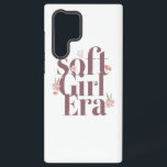 Aesthetic Trendy "Soft Girl Era" Samsung Galaxy Case<br><div class="desc">Embrace your gentle and romantic side with this beautiful "Soft Girl Era" graphic. The elegant,  flowing script,  paired with delicate,  minimalist flowers,  perfectly captures the soft girl aesthetic. It's a chic and trendy statement celebrating femininity,  self-care,  and a softer approach to life.</div>