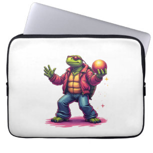 Aesthetic Turtle Disco T-Shirt Laptop Sleeve
