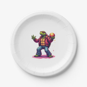 Aesthetic Turtle Disco T-Shirt Paper Plate