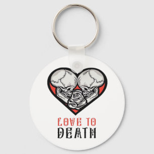 Aesthetic Valentines Till Death Do Us Part Keychain