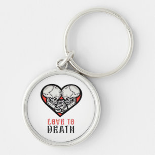 Aesthetic Valentines Till Death Do Us Part Keychain