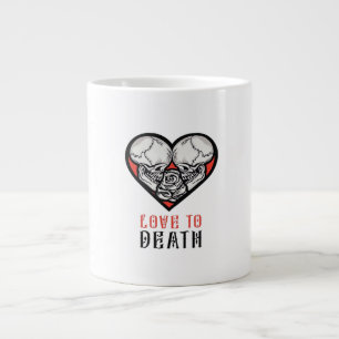 Aesthetic Valentines Till Death Do Us Part Large Coffee Mug