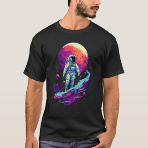 Aesthetic Vaporwave Astronaut Graphic Spaceman Gra T-Shirt