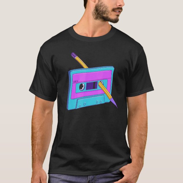 Aesthetic Vaporwave Clothes Synthwave Retrowave 80 T-Shirt (Front)