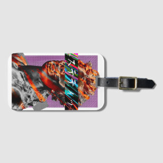 Aesthetic Vaporwave Japanese Futurism Luggage Tag