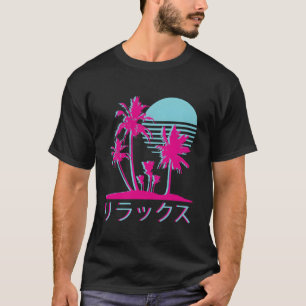 Aesthetic Vaporwave Long Sleeve T Shirt Retro 1980