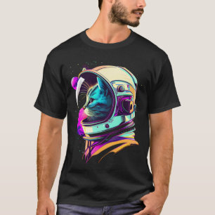 Aesthetic Vaporwave Space Cat 80s 90s Astronaut 1 T-Shirt
