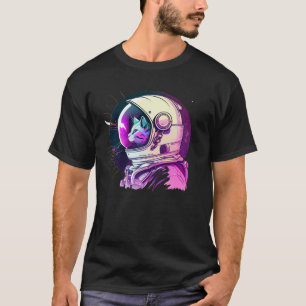 Aesthetic Vaporwave Space Cat 80s 90s Astronaut  1 T-Shirt