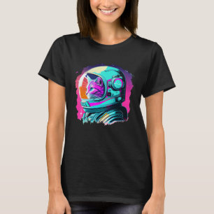 Aesthetic Vaporwave Space Cat 80s 90s Astronaut 1 T-Shirt