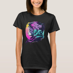 Aesthetic Vaporwave Space Cat 80s 90s Astronaut  5 T-Shirt