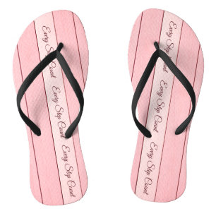 Aesthetic Vertical Wood Pattern Pink Colour  Flip Flops