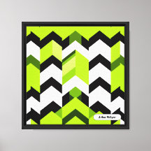 Aesthetic Vibrant Wasabi Chevron Modern Texture