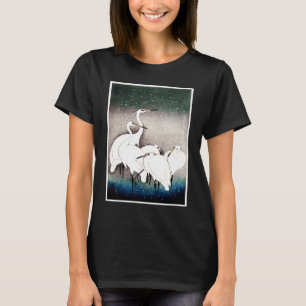 Aesthetic Vintage Japanese  Egret Bird T-Shirt