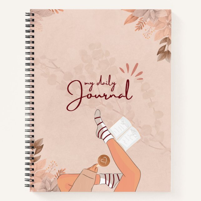 Aesthetic Watercolor My Daily Journal (Front)