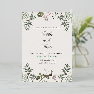 aESTHETIC wedding invitation card 