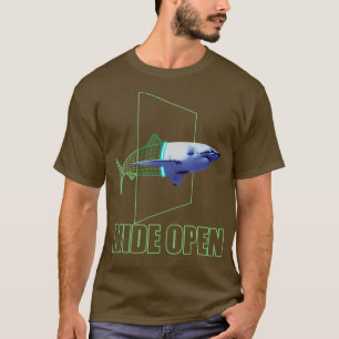 Aesthetic Wireframe Great White Shark T-Shirt