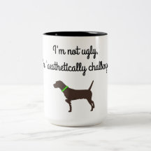 "Aesthetically Challenged" Pudelpointer Coffee Mug