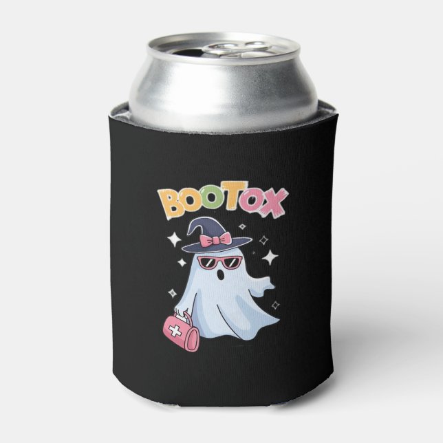 Aesthetician Botox Halloween Aesthetic Nurse Plast Can Cooler (Can Front)