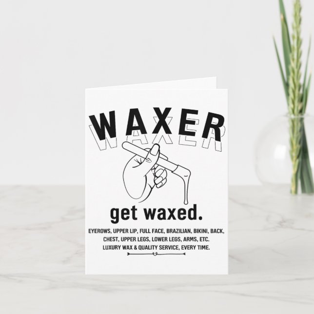 Aesthetician Brazilian Waxing - Wax Boss Tee Women Card (Front)