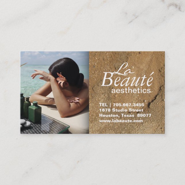 AESTHETICIAN BUSINESS CARD (Front)