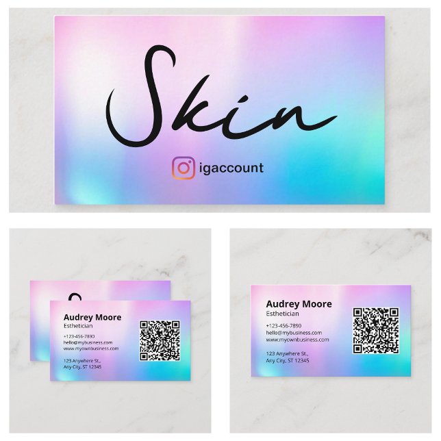 Aesthetician Business Card (Esthetician Business Card
)