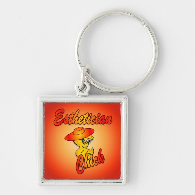 Aesthetician Chick #5 Keychain (Front)