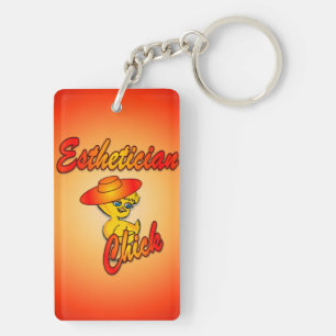 Aesthetician Chick #5 Keychain