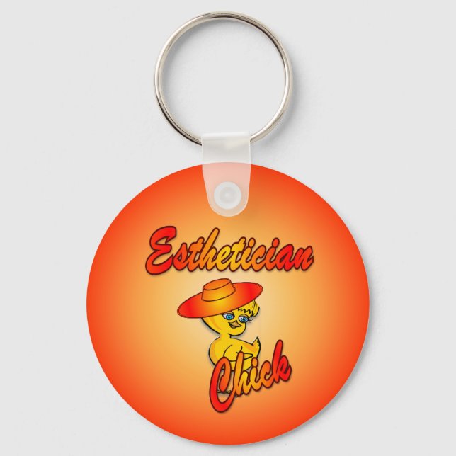 Aesthetician Chick #5 Keychain (Front)
