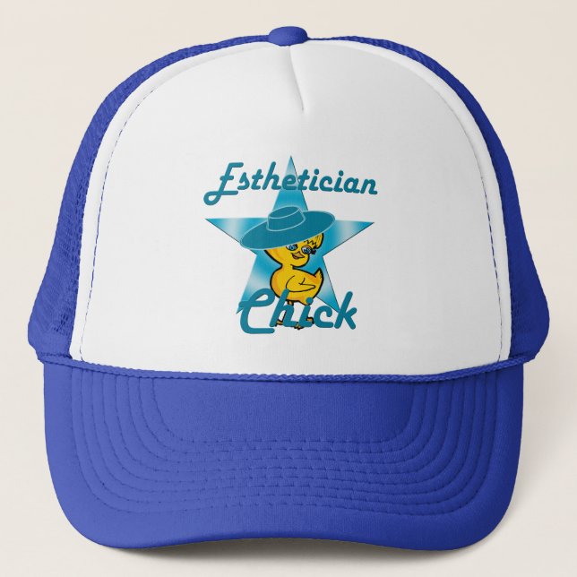 Aesthetician Chick #7 Trucker Hat (Front)