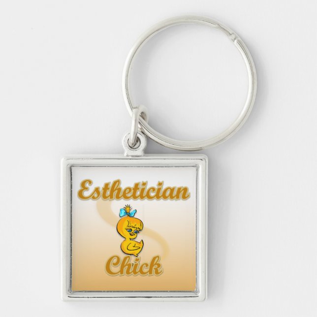 Aesthetician Chick  Keychain (Front)