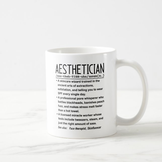 Aesthetician Coffee Mug (Right)